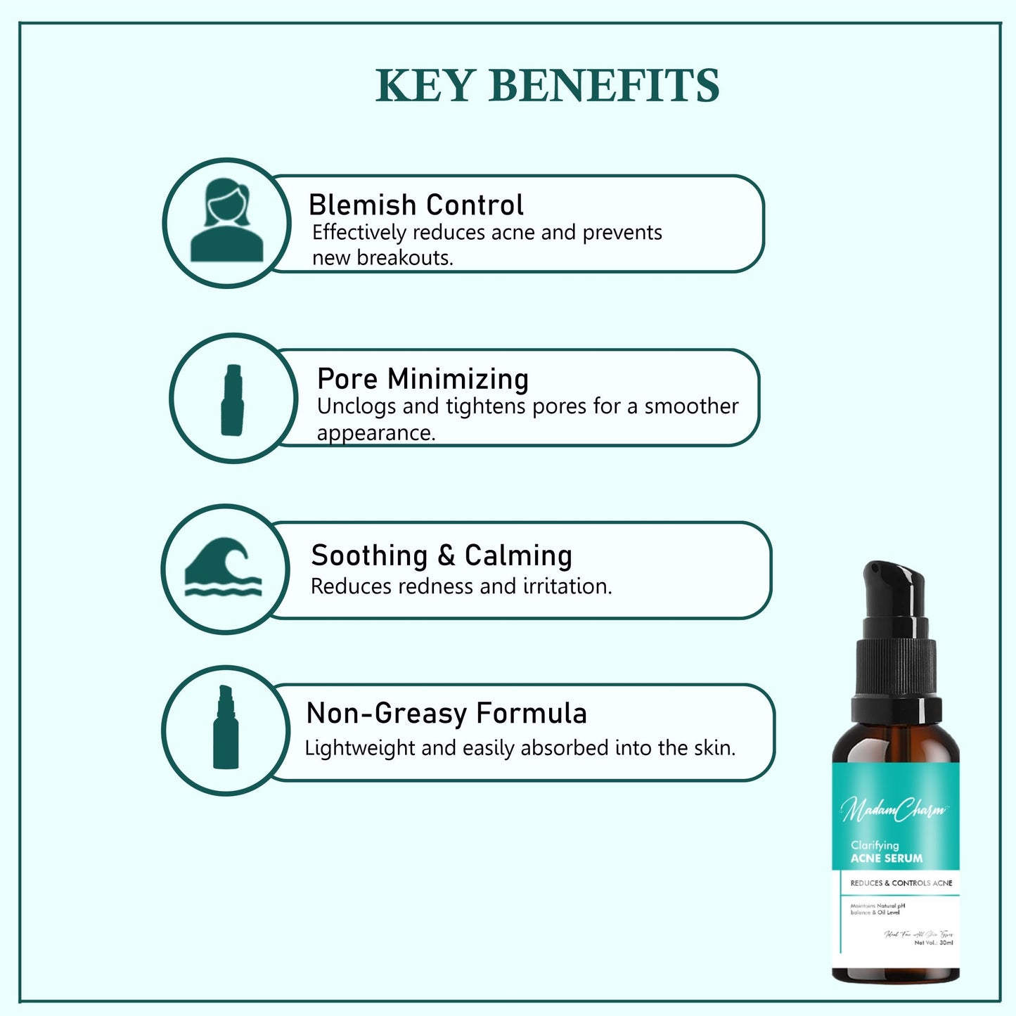 Clarifying Acne Face Serum Men & Women