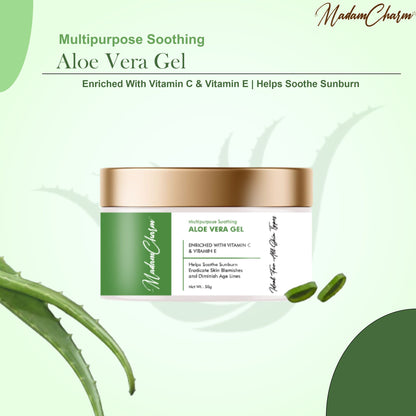 MadamCharm Multipurpose Soothing Aloe Vera Gel || 50g