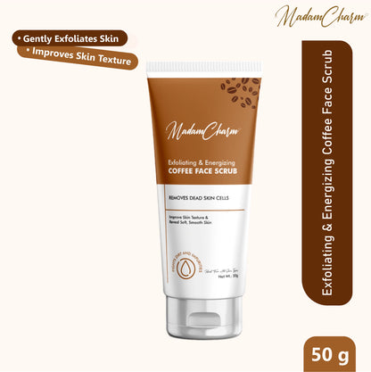 MadamCharm Exfoliating & Energizing Coffee Face Scrub || 50g