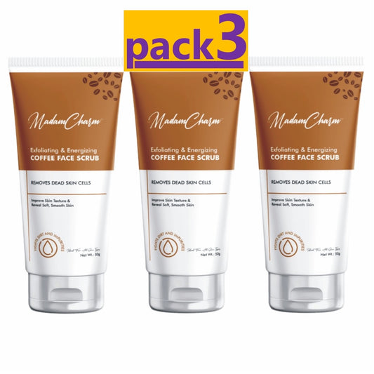 Coffee Face Scrub | Detoxifies | Smoothens the skin | 50g (Pack of 3)