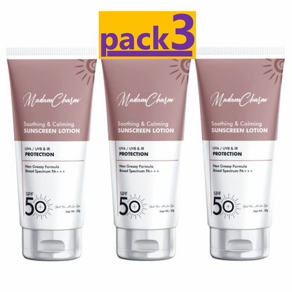SPF 50 Sunscreen Lotion || 50g (Pack of 3)